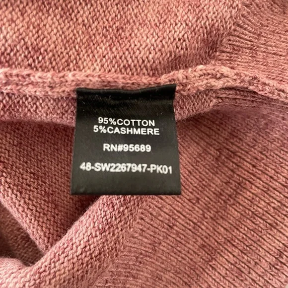 Todd Snyder New York dusty rose cotton/cashmere sweater - Picture 5 of 7